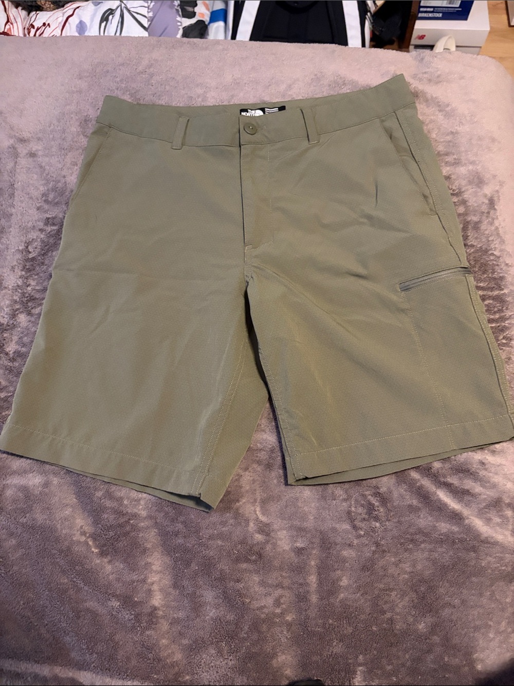 The North Face Olive Green Men's Hybrid Shorts